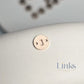14k Gold Filled Round Initial Connector Charm - Links Permanent Jewellery Supplies