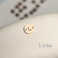 14k Gold Filled Round Initial Connector Charm - Links Permanent Jewellery Supplies