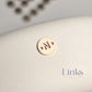 14k Gold Filled Round Initial Connector Charm - Links Permanent Jewellery Supplies