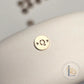 14k Gold Filled Round Initial Connector Charm - Links Permanent Jewellery Supplies