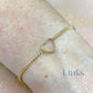14k Gold Filled Sparkle Heart Connector - Links Permanent Jewellery Supplies