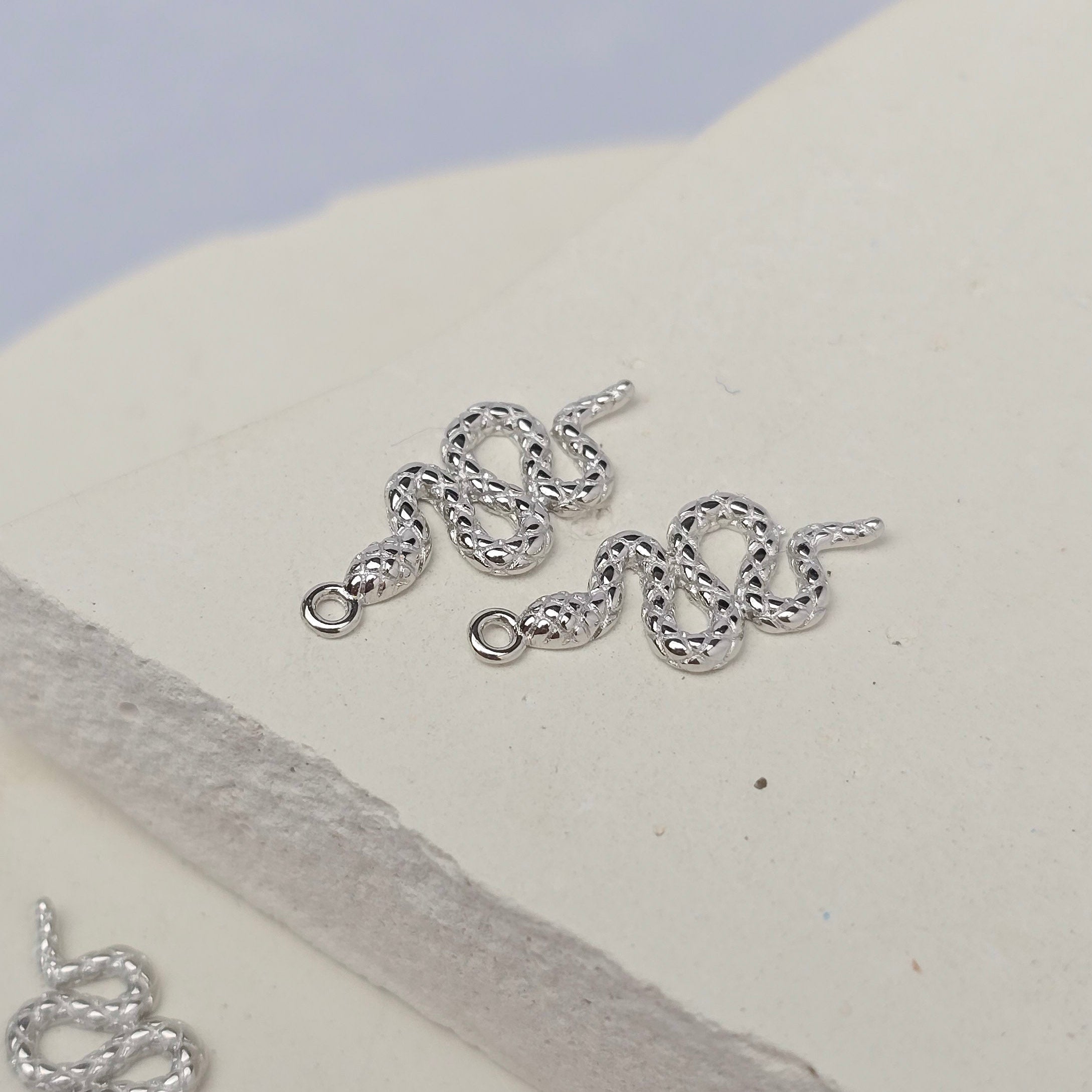Sterling Silver Snake Charm