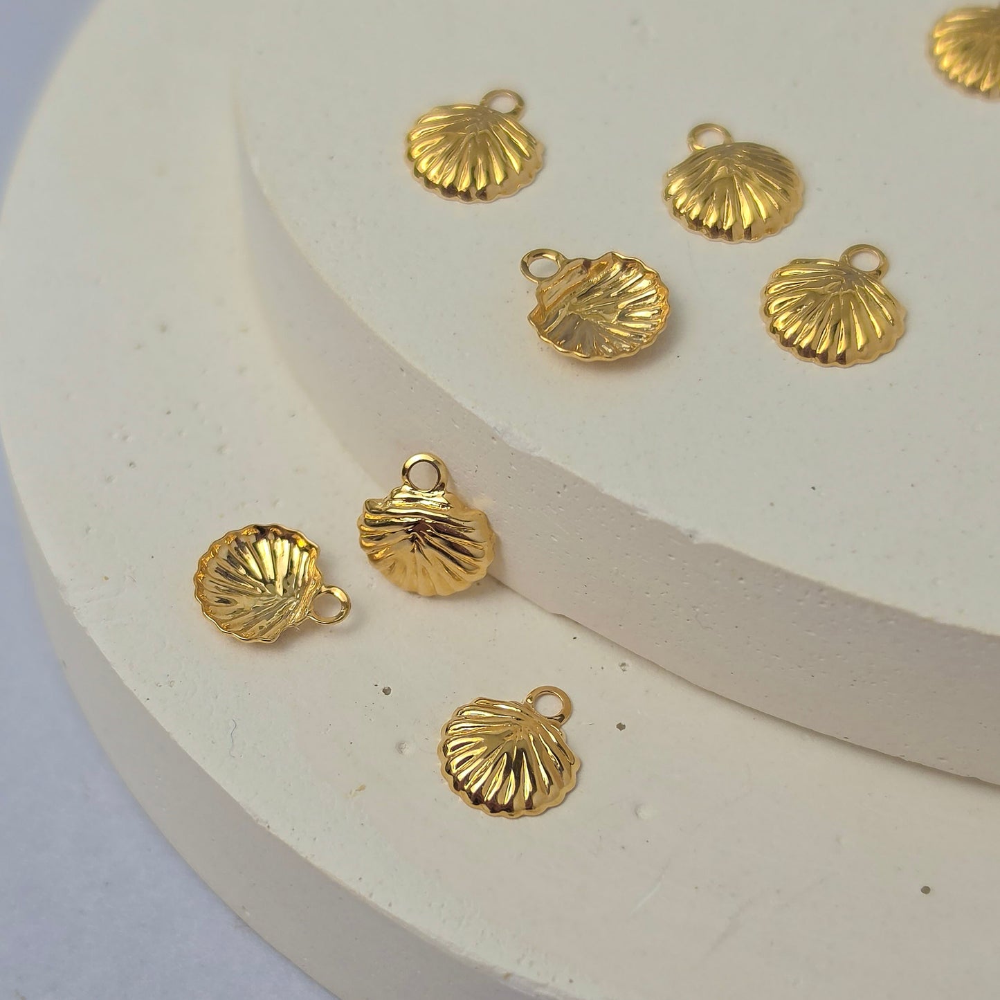 14k Gold Filled Shell Charm
