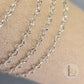 2.2mm 925 Sterling Silver Sunburst Heart Chain 1 meter