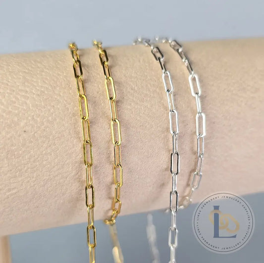 2.5mm Chunky Paperclip Chain - 14K Gold Filled & 925 Sterling Silver