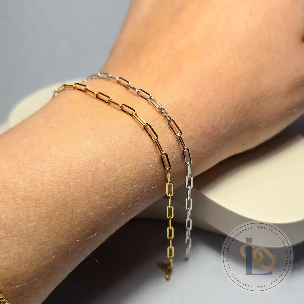 Gold Filled Chunky Paperclip Chain