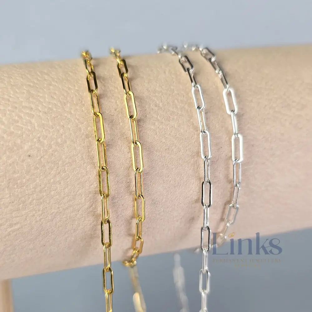 2.5mm Chunky Paperclip Chain - 14K Gold Filled & 925 Sterling Silver