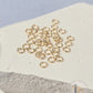 925 Sterling Silver & 14k Gold Filled Jump Rings 3mm (22 & 24 Ga) - 20 pack 14k Gold Filled / 0.5mm wire diameter 24