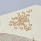 925 Sterling Silver & 14k Gold Filled Jump Rings 3mm (22 & 24 Ga) - 20 pack 14k Gold Filled / 0.64mm wire diameter 22