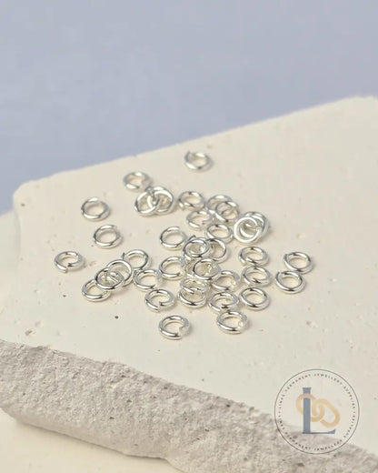 925 Sterling Silver & 14k Gold Filled Jump Rings 3mm (22 & 24 Ga) - 20 pack 925 Sterling Silver / 0.5mm wire diameter