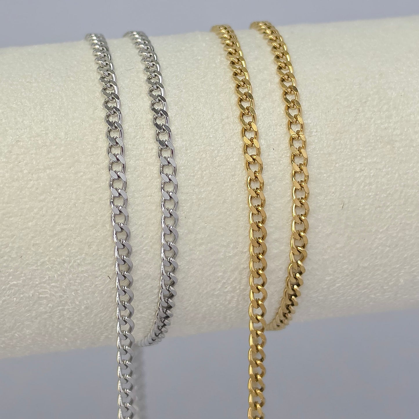 3mm PVD Stainless Steel Cuban Curb Chain