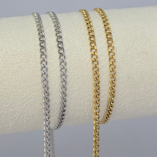 3mm PVD Stainless Steel Cuban Curb Chain
