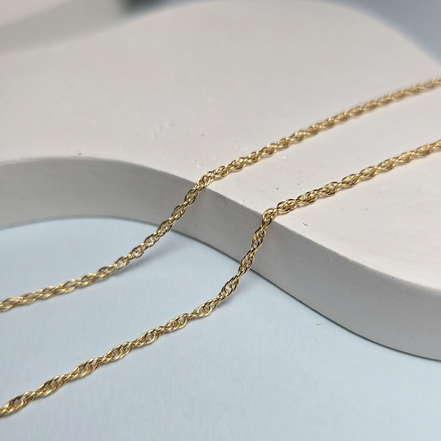 Gold Filled Rope Chain 1.63mm - Links Permanent Jewellery Supplies