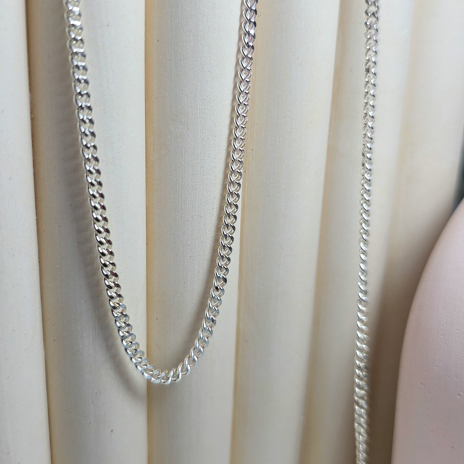 Sterling Silver 2.5mm Chunky Curb - Links Permanent Jewellery Supplies