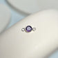 4mm Sterling Silver Birthstone Connector Charm - Links Permanent Jewellery Supplies