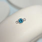 4mm Sterling Silver Birthstone Connector Charm - Links Permanent Jewellery Supplies