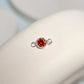 4mm Sterling Silver Birthstone Connector Charm - Links Permanent Jewellery Supplies