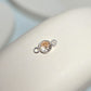 4mm Sterling Silver Birthstone Connector Charm - Links Permanent Jewellery Supplies