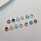 4mm Sterling Silver Birthstone Pendant Charm - Links Permanent Jewellery Supplies