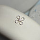 Sterling Silver Crystal Flower Connector Charm - Links Permanent Jewellery Supplies