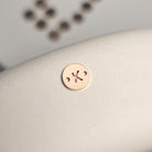 14k Gold Filled Round Initial Connector Charm - Links Permanent Jewellery Supplies