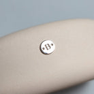 Sterling Silver Round Initial Connector Charm - Links Permanent Jewellery Supplies