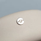 Sterling Silver Round Initial Connector Charm - Links Permanent Jewellery Supplies