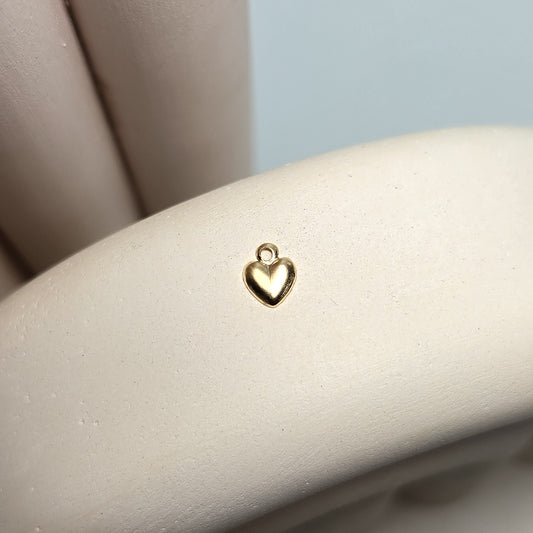 Mini 14k Gold Filled Heart Charm - Links Permanent Jewellery Supplies