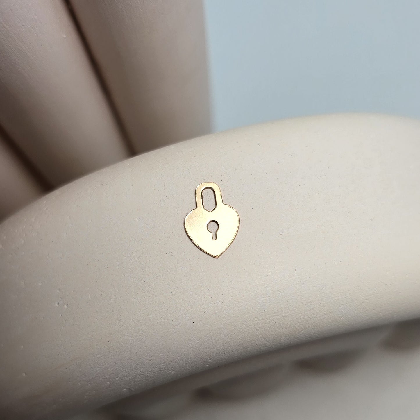 14K Gold Filled Heart Locket Charm - Links Permanent Jewellery Supplies