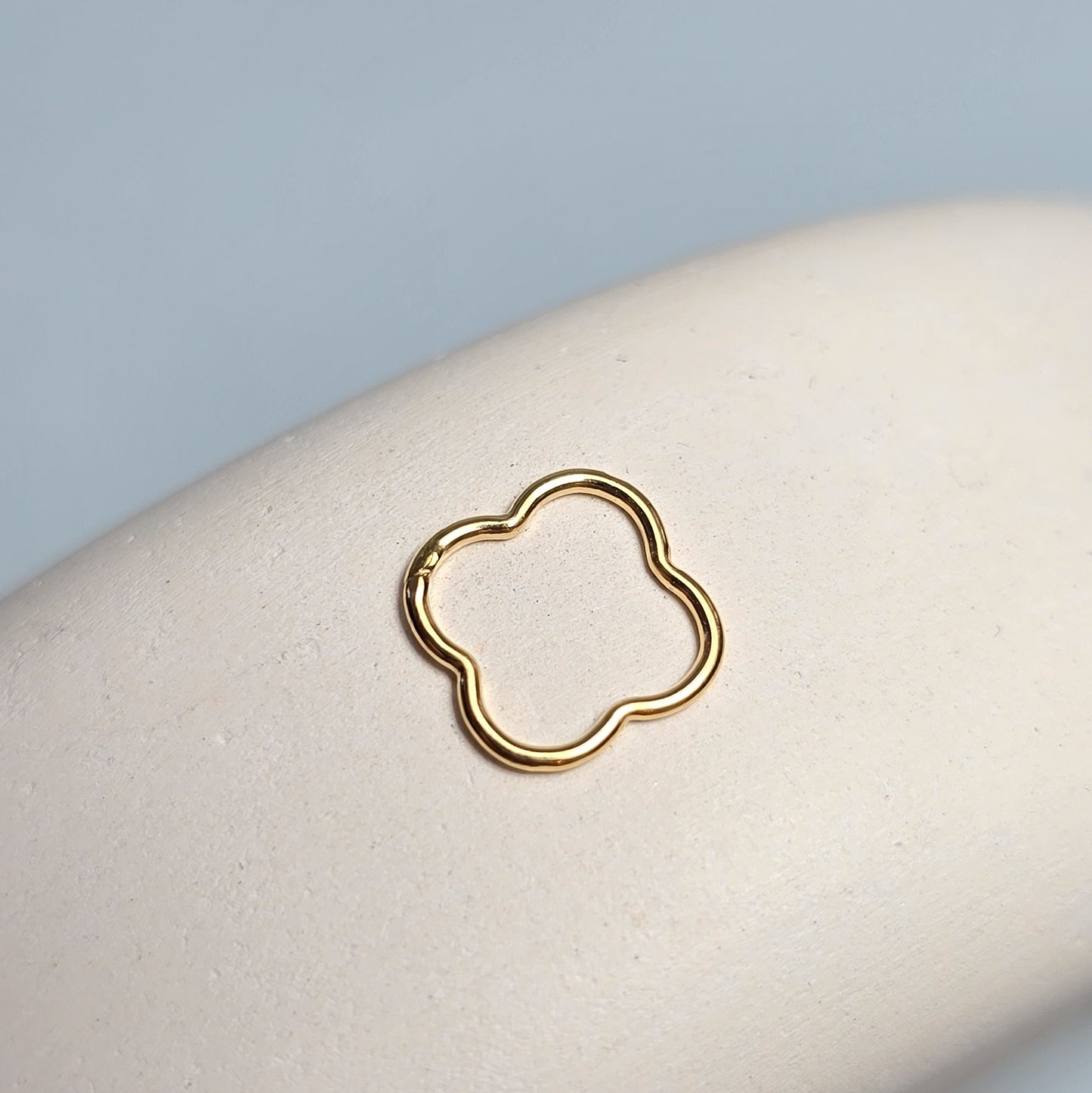 14k Gold Filled Clover Connector - Links Permanent Jewellery Supplies