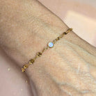 4Mm Pink Opal Connector Charm
