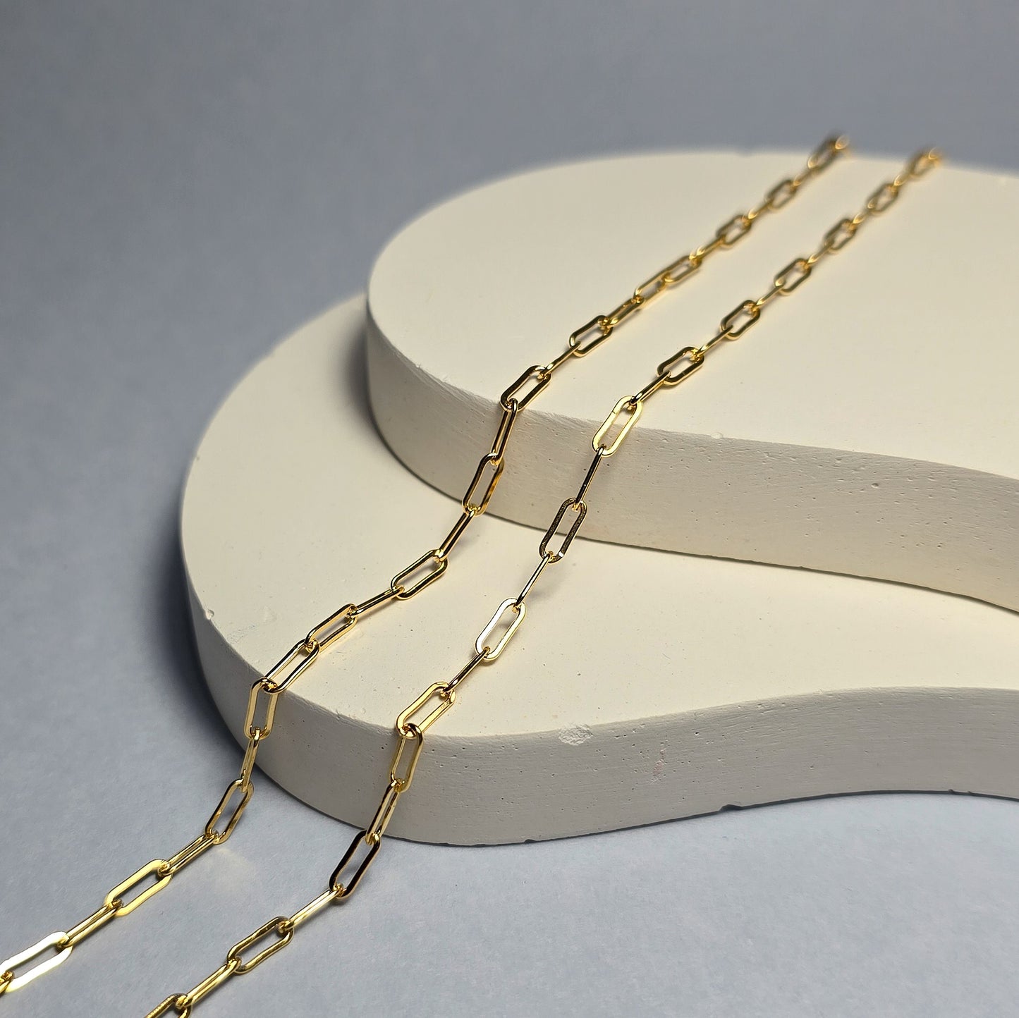 Gold Filled Chunky Paperclip Chain