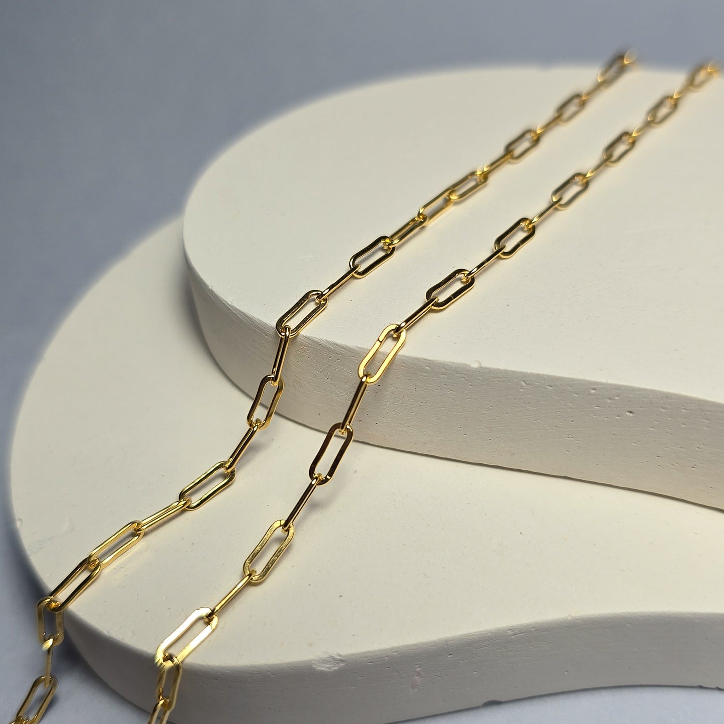 Gold Filled Chunky Paperclip Chain