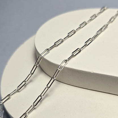 Sterling Silver Chunky Paperclip Chain