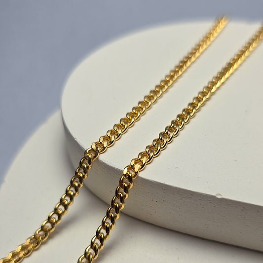 Gold Filled 2.9mm Chunky Curb Chain