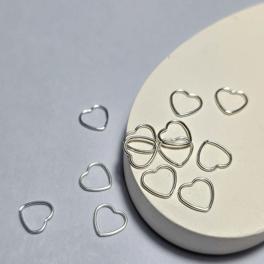 Sterling Silver Heart Connector