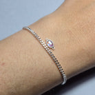 Oval Moonstone Connector Charm