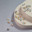 Oval Moonstone Connector Charm