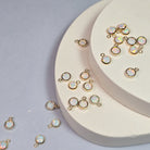 4Mm White Opal Pendant Charm
