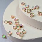 4Mm Pink Opal Pendant Charm