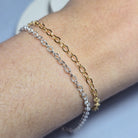 14K Gold Filled Textured Oval Cable Chain