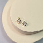 6Mm Crystal Rhombus Pendant Sterling Silver / Clear