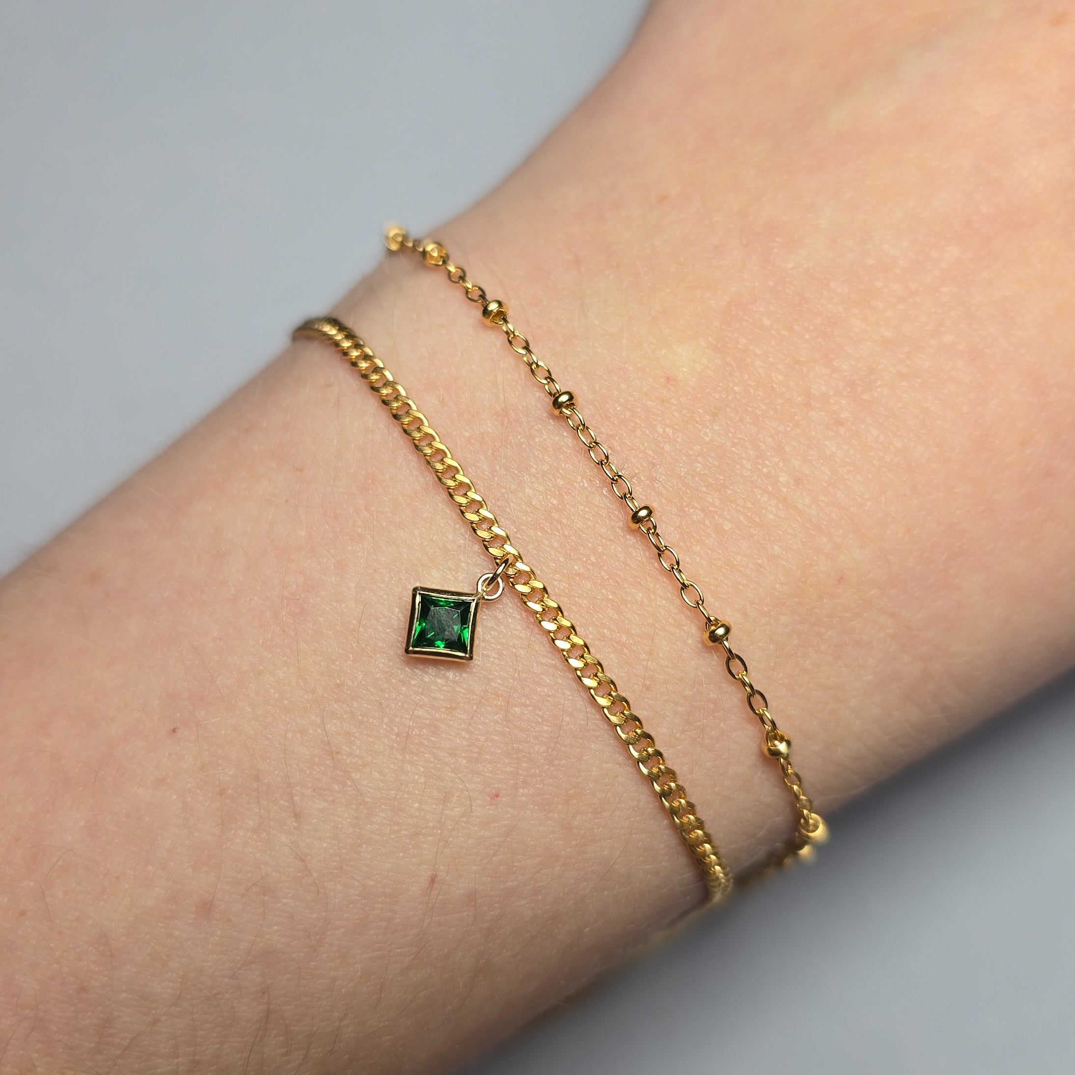 6Mm Crystal Rhombus Pendant