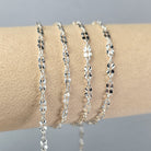 925 Sterling Silver Sunburst Chain