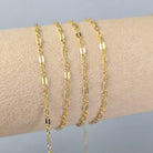 2.3mm Lip Chain - 14K Gold Filled & 925 Sterling Silver 14K Gold Filled / 1 Meter