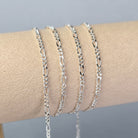 2.4mm Chunky Figaro Chain - 14K Gold Filled & 925 Sterling Silver 925 Sterling Silver / 1 Meter