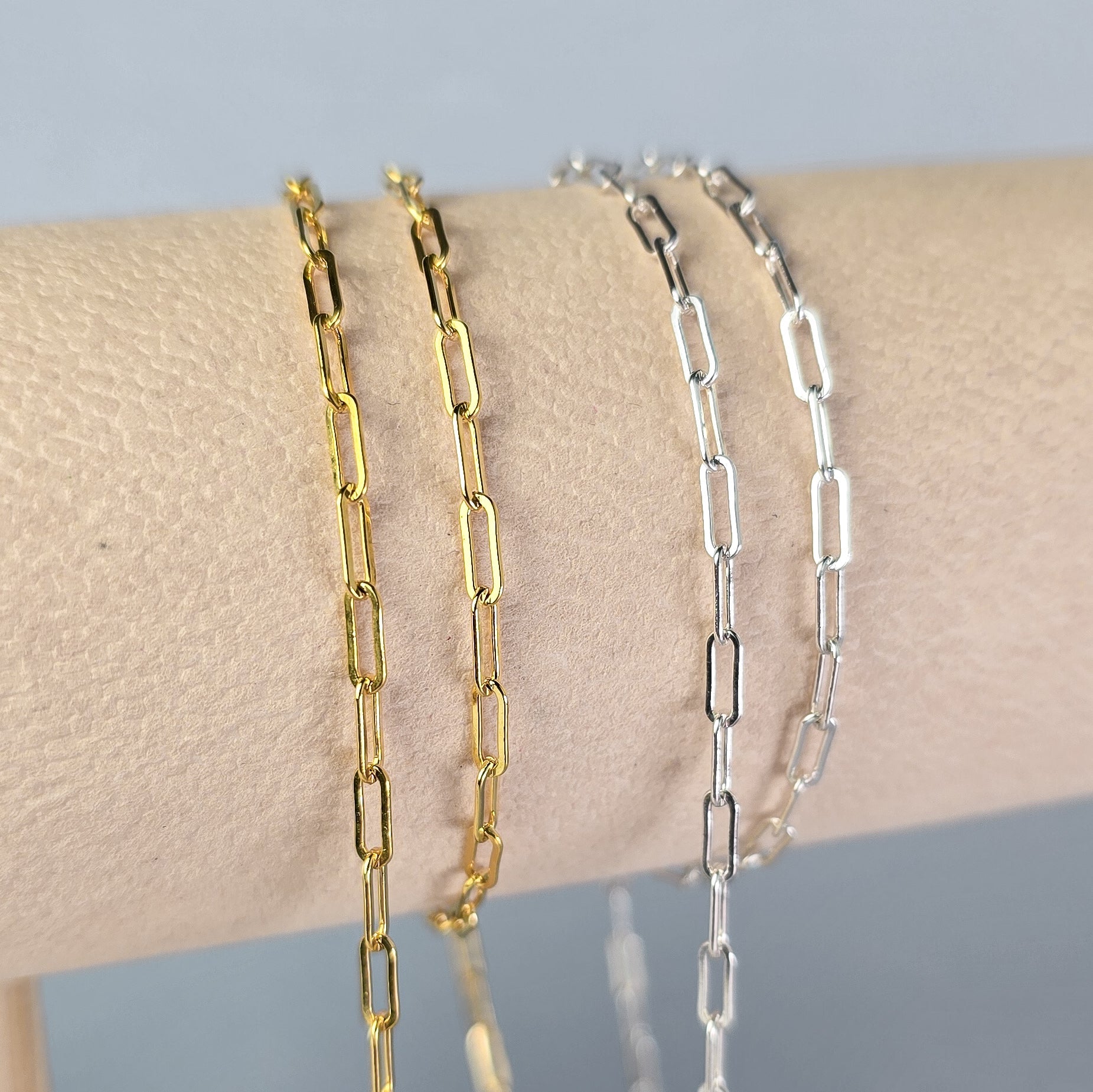 2.5mm Chunky Paperclip Chain - 14K Gold Filled & 925 Sterling Silver