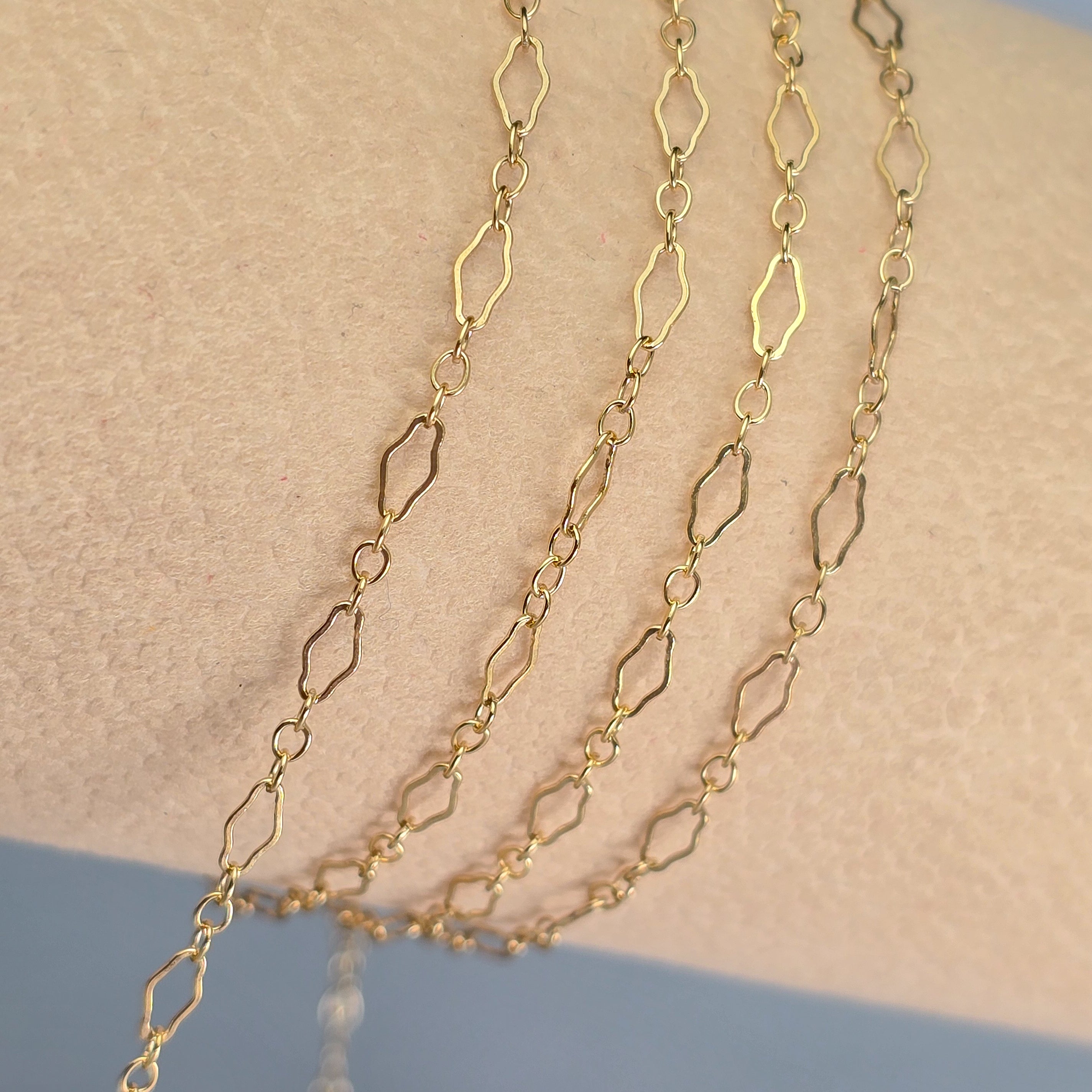 14k Gold Filled Clover Chain 1 meter