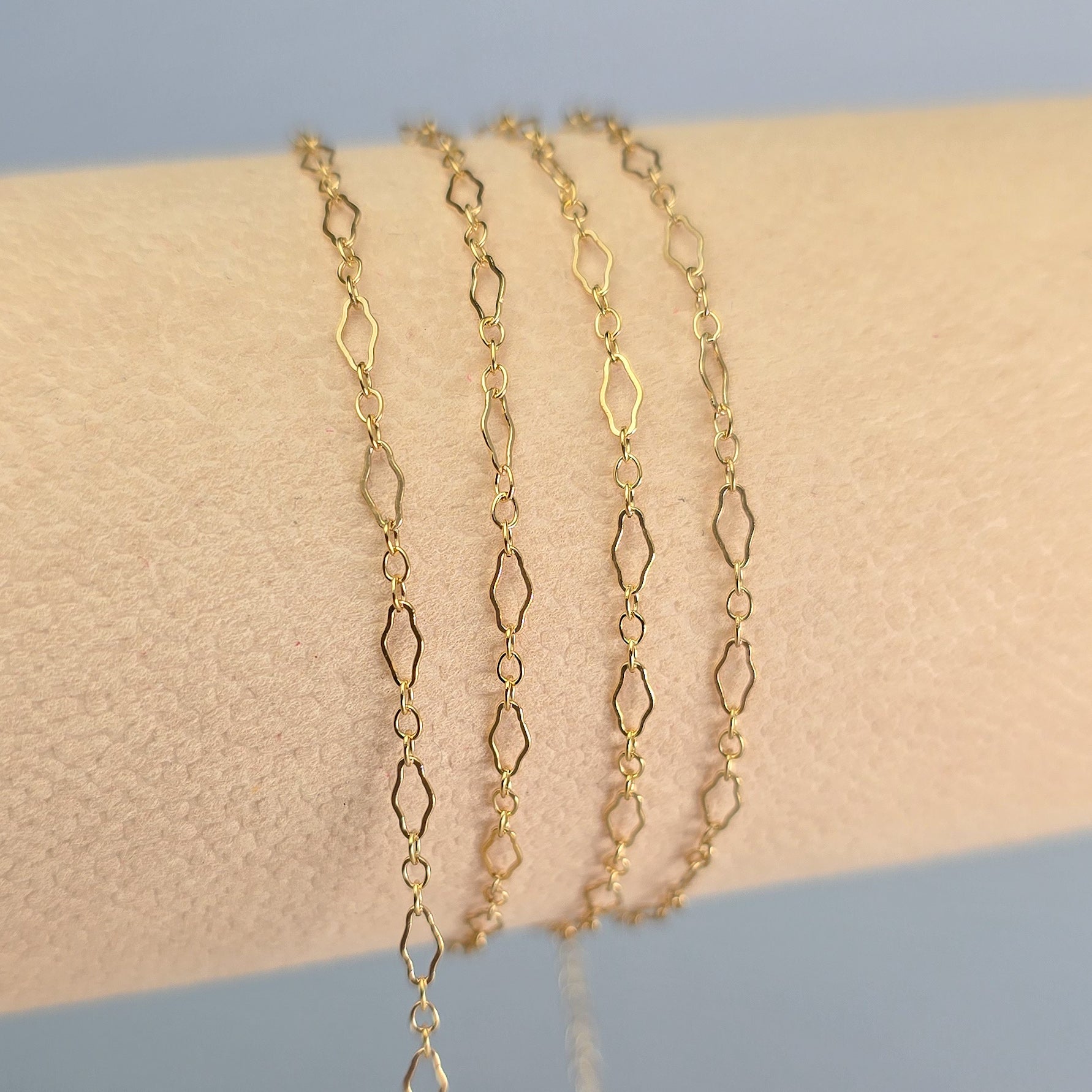14k Gold Filled Clover Chain 1 meter