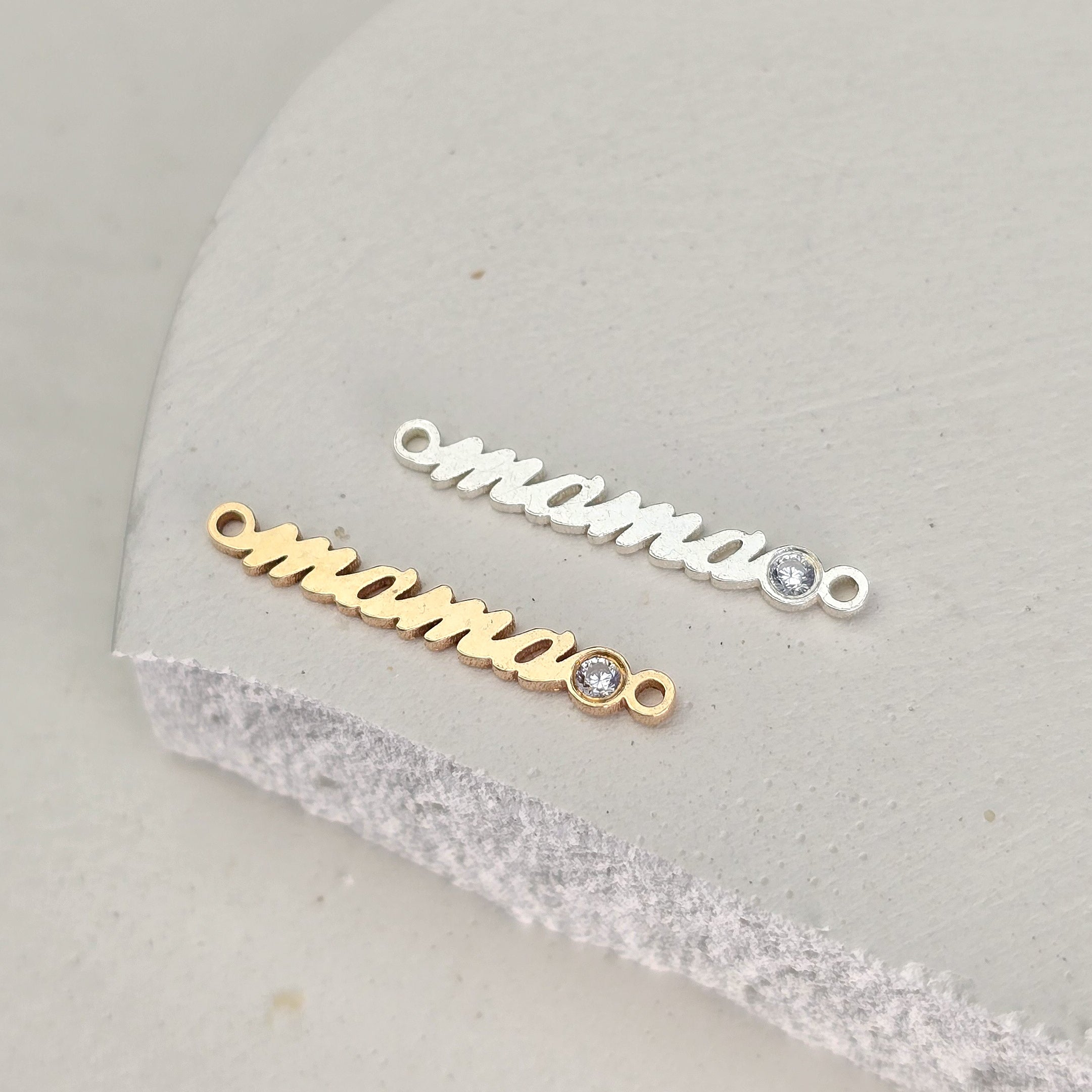 Mama Crystal Connector -14k Gold Filled / 925 Sterling Silver